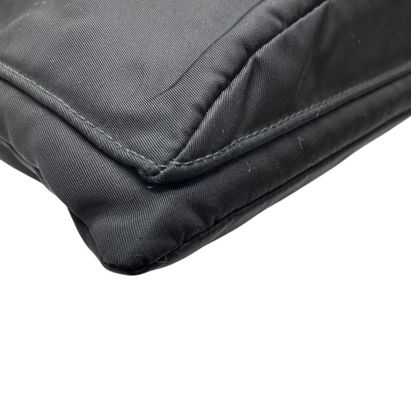 Prada Clutch Pouch Multi Case Triangle Logo Nylon Black