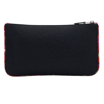 Hermes Silk in Pouch Flat Pouch Multi Case Felt Black Silver