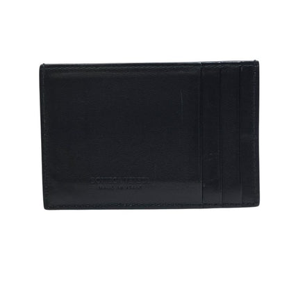 Bottega Veneta Cassette Card Case Leather Black