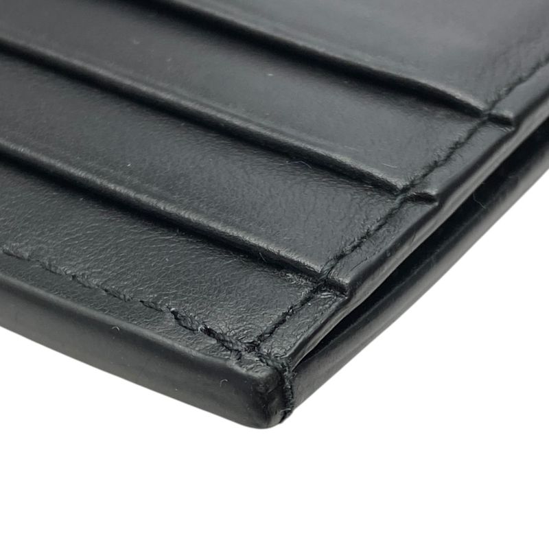 Bottega Veneta Cassette Card Case Leather Black