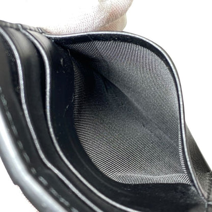 Bottega Veneta Cassette Card Case Leather Black
