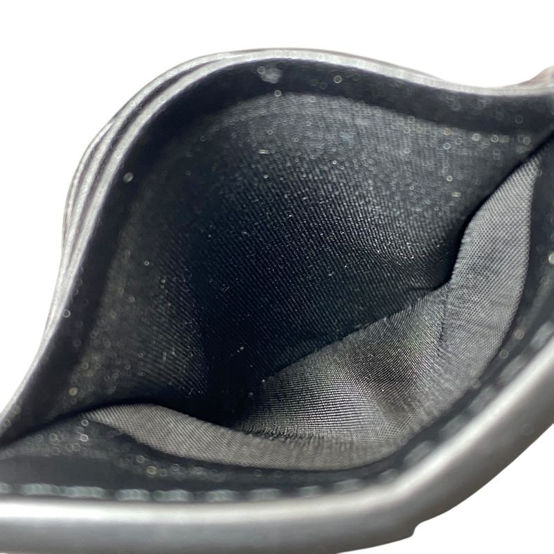 Bottega Veneta Cassette Card Case Leather Black