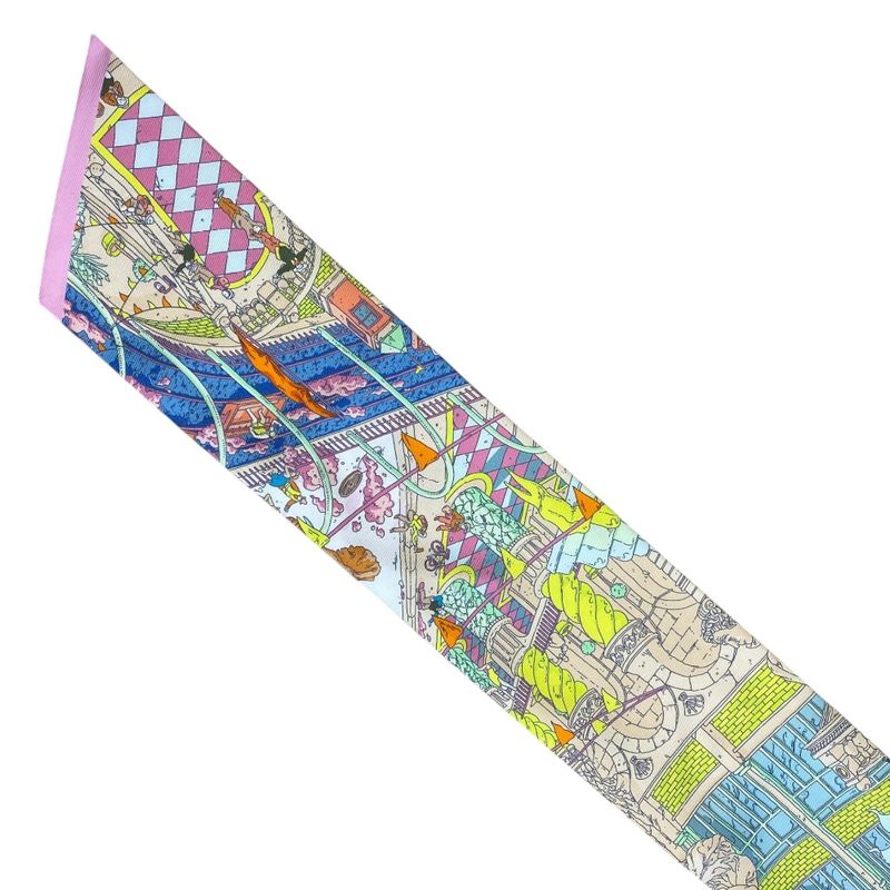 Hermes Scarf Maxi Twill Grand Prix of Faubourg Ugo Gatto Ni