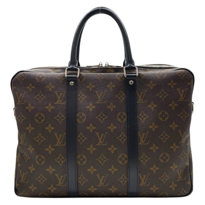 Louis Vuitton Monogram Macassar Porte Documents Voyage Business Briefcase