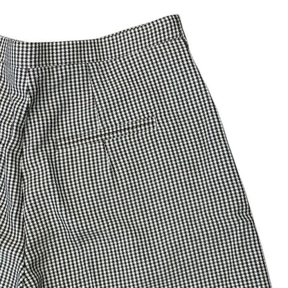 Fendi Wide Pants Long Pants Houndstooth All Over Pattern Wool