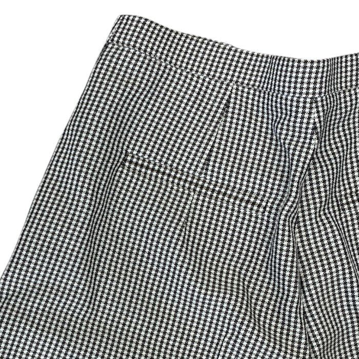Fendi Wide Pants Long Pants Houndstooth All Over Pattern Wool