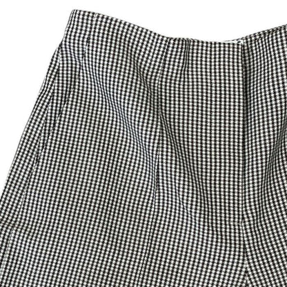 Fendi Wide Pants Long Pants Houndstooth All Over Pattern Wool