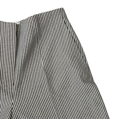 Fendi Wide Pants Long Pants Houndstooth All Over Pattern Wool