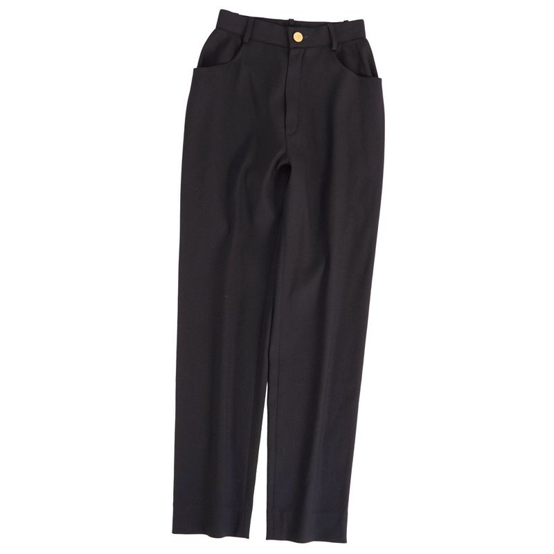 Chanel Vintage Pants Long Pants CC Logo Bo