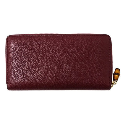 Gucci Wallet Long Wallet Petit Marmont Bamboo Leather Bold