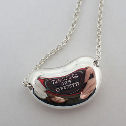 Tiffany & Co. 925 Bean Pendant Necklace