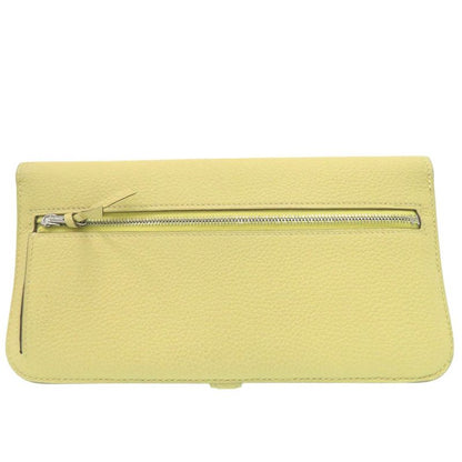 Hermes Dogon Long Wallet Togo Jaune Poussin