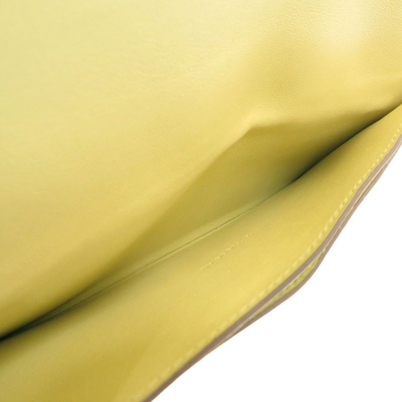 Hermes Dogon Long Wallet Togo Jaune Poussin