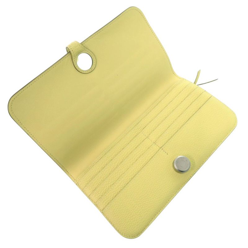 Hermes Dogon Long Wallet Togo Jaune Poussin