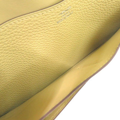 Hermes Dogon Long Wallet Togo Jaune Poussin