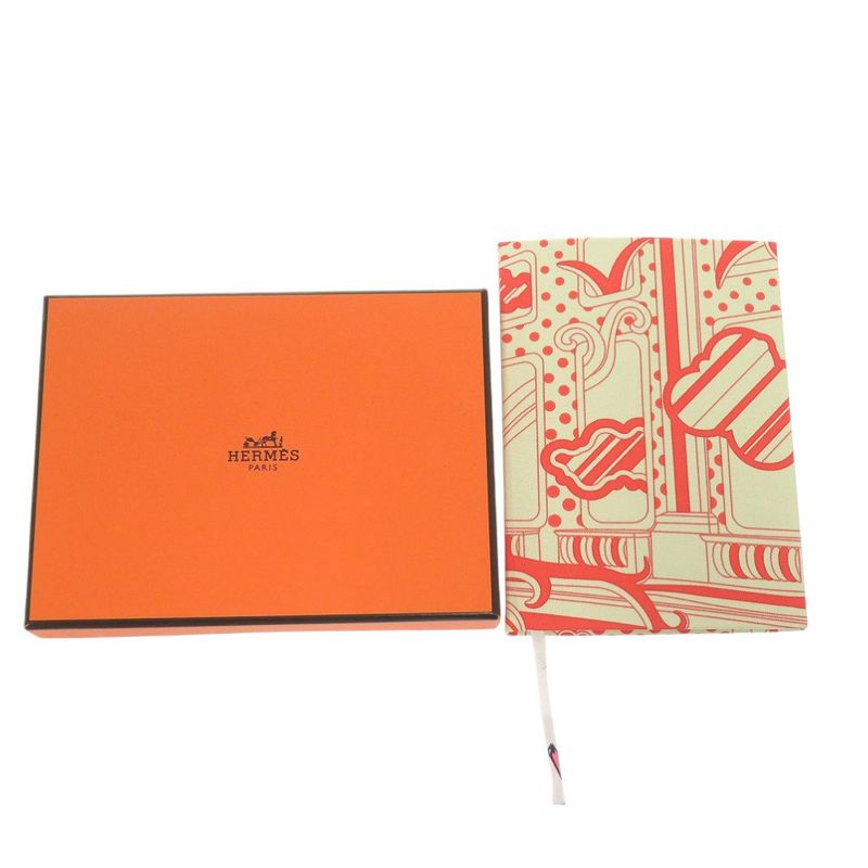Hermes Silk Note Silky Faubourg Rainbow Detail Orange