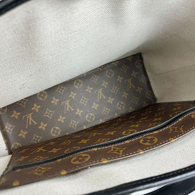 Louis Vuitton Shoulder Bag Monogram Macassar Weekend Tote PM