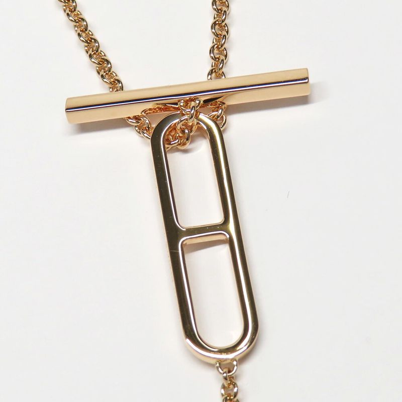 Hermes Necklace Eva Chaine D'ancre ST 18K Pink Gold
