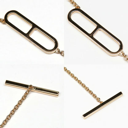 Hermes Necklace Eva Chaine D'ancre ST 18K Pink Gold