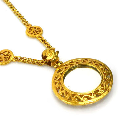 Chanel Necklace Mirror Pendant