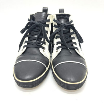 Chanel Sneakers Quilted CC Logo Bicolor Leather Black