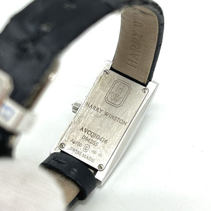 Harry Winston Watch 18K White Gold Avenue-c Mini