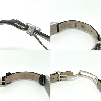 Harry Winston Watch 18K White Gold Avenue-c Mini