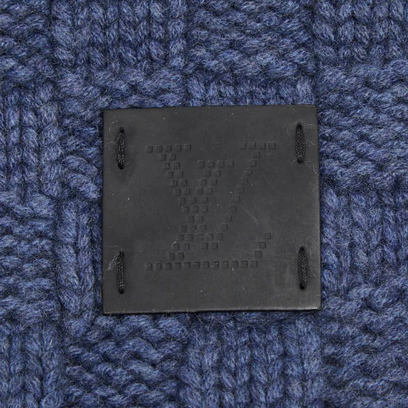 Louis Vuitton Damier Echarpe Helsinki Blue Cashmere