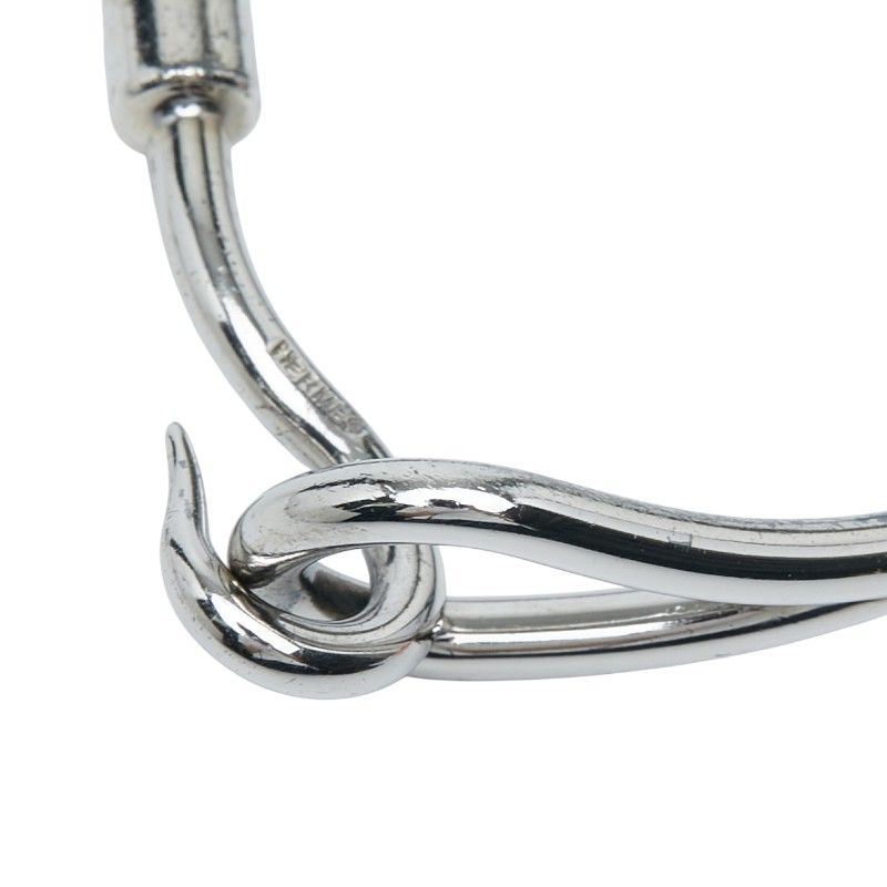 Hermes Jumbo Silver Black Metal Leather