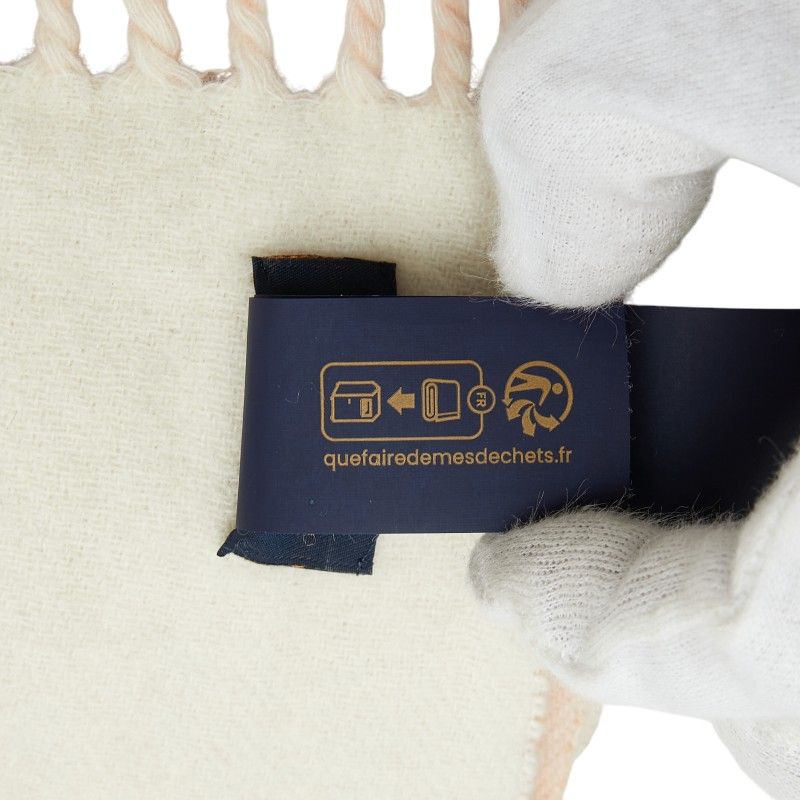 Louis Vuitton Echarpe Flight Mode Mahina Pink White Cashmere Wool