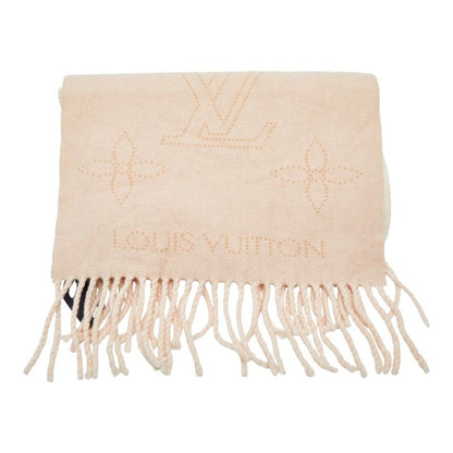 Louis Vuitton Echarpe Flight Mode Mahina Pink White Cashmere Wool