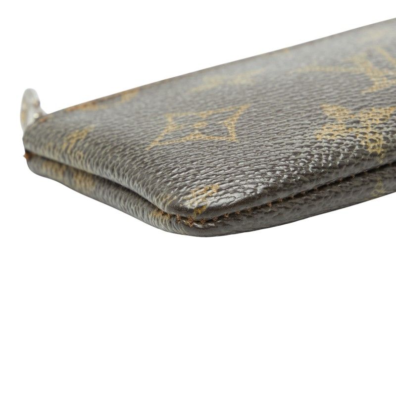 Louis Vuitton Monogram Pochette Cles Coin Case Key Purse Brown