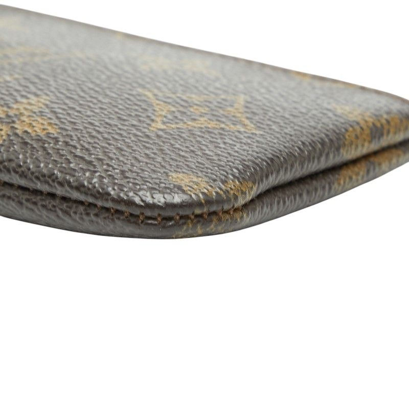 Louis Vuitton Monogram Pochette Cles Coin Case Key Purse Brown