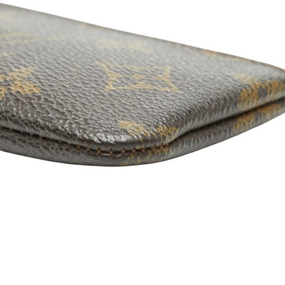 Louis Vuitton Monogram Pochette Cles Coin Case Key Purse Brown