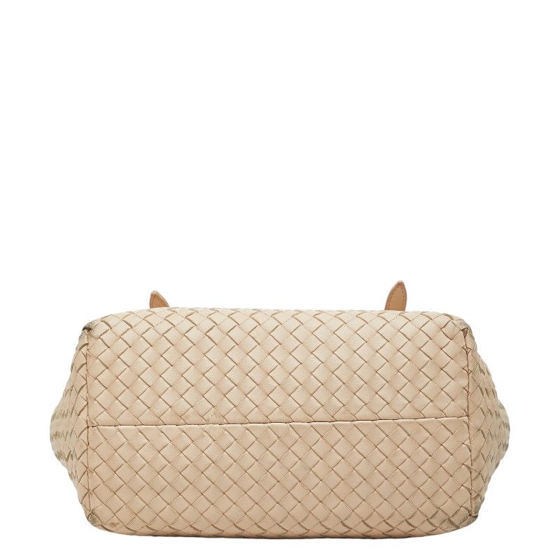 Bottega Veneta Intrecciato Tote Pink Beige Leather