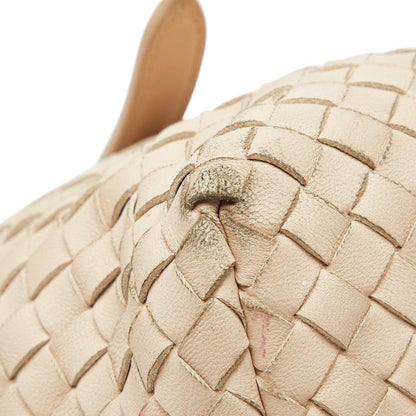 Bottega Veneta Intrecciato Tote Pink Beige Leather