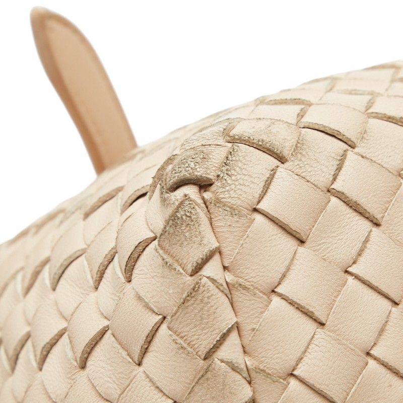 Bottega Veneta Intrecciato Tote Pink Beige Leather