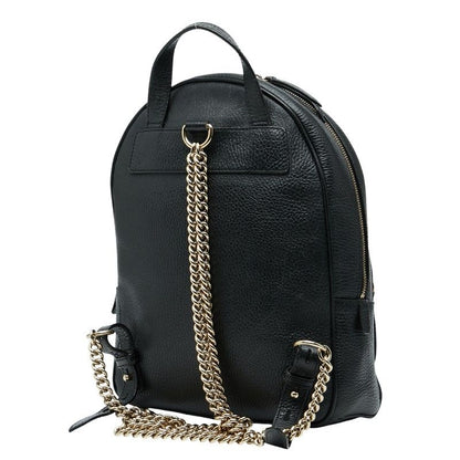 Gucci Soho Interlocking Backpack Black Leather