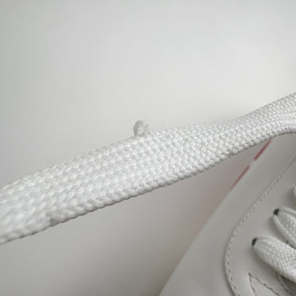 Louis Vuitton Logo Sneakers Monogram Supreme Shoes Sneakers Leather White Red