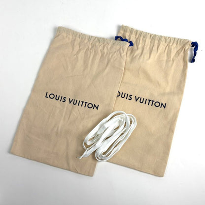 Louis Vuitton Logo Sneakers Monogram Supreme Shoes Sneakers Leather White Red