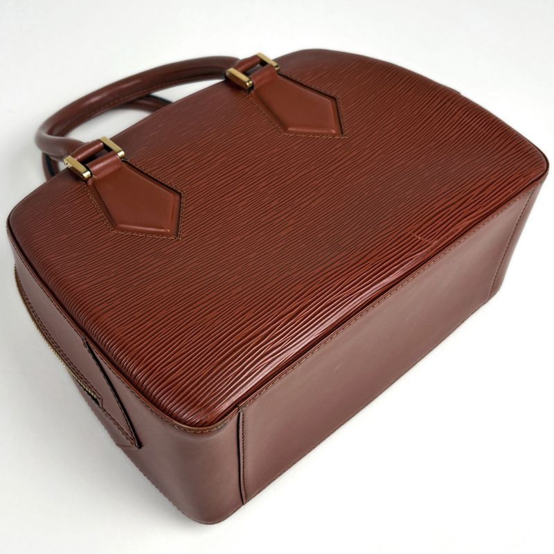Louis Vuitton Sablon Handbag Epi Kenya Brown