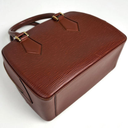 Louis Vuitton Sablon Handbag Epi Kenya Brown