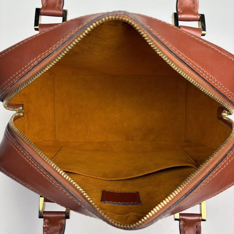Louis Vuitton Sablon Handbag Epi Kenya Brown