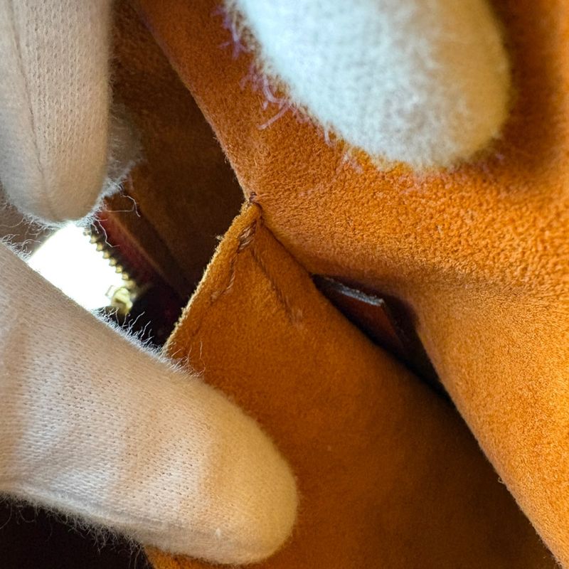 Louis Vuitton Sablon Handbag Epi Kenya Brown
