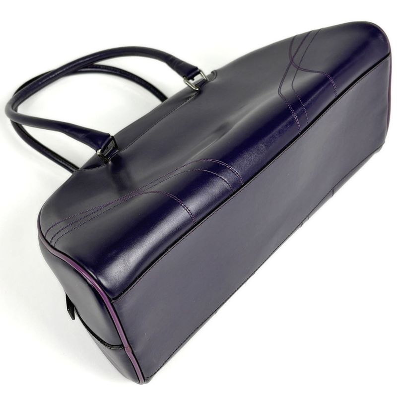 Prada Logo Bow Sling Bag Leather Purple