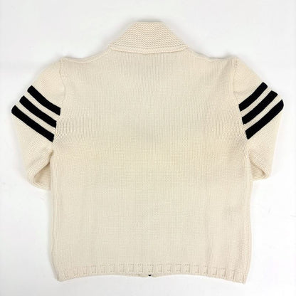 Chanel Sportsline Knit Hoodie CC Logo Zip Up