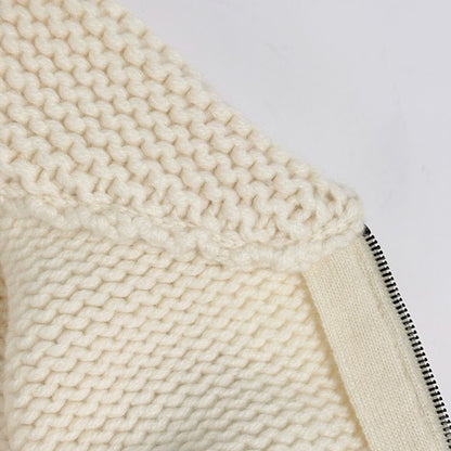 Chanel Sportsline Knit Hoodie CC Logo Zip Up