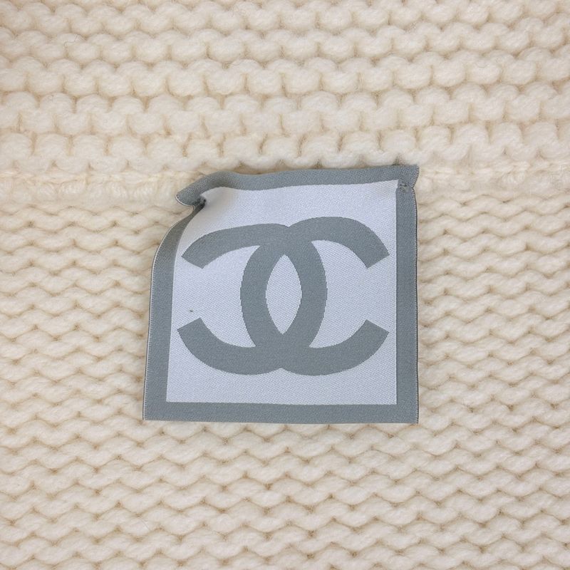 Chanel Sportsline Knit Hoodie CC Logo Zip Up