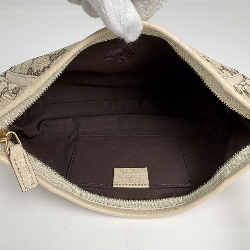 Gucci GG Pattern Shoulder Bag One Shoulder Bag Canvas Beige White