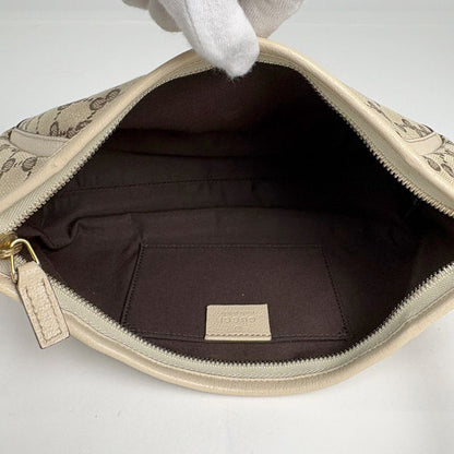 Gucci GG Pattern Shoulder Bag One Shoulder Bag Canvas Beige White